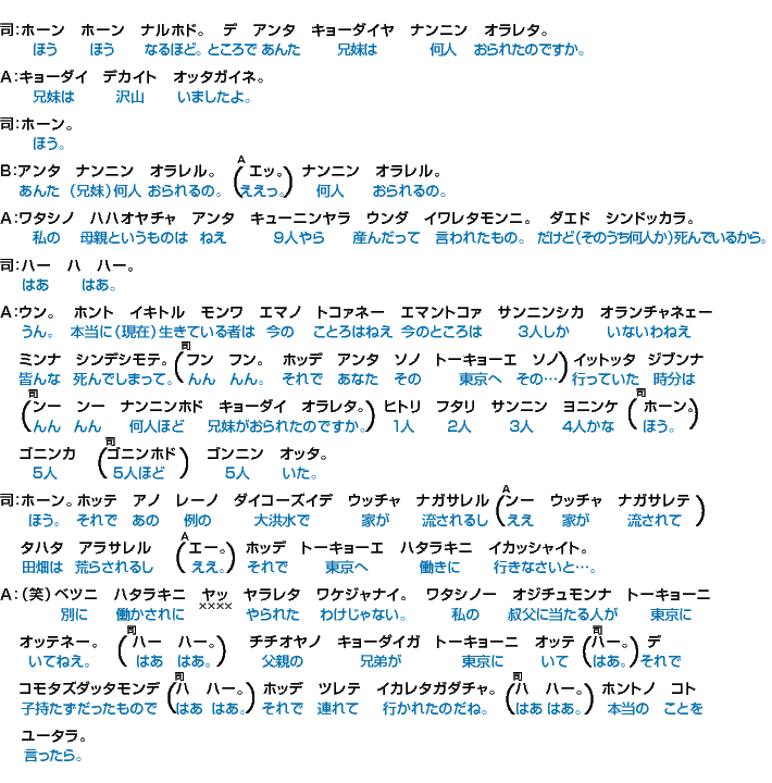 会話　～貧乏と勉学の夢と～