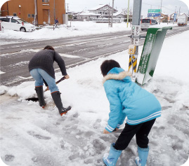 除雪の様子1