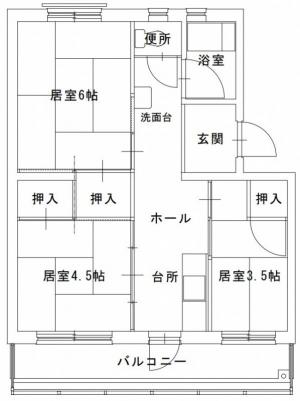 太閤山間取り