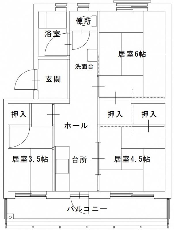 間取り（408号室）