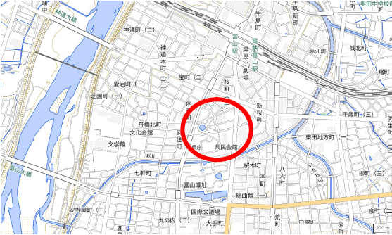 NHK跡地位置図