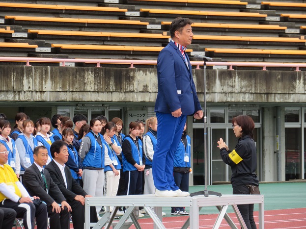 スポーツ大会登壇
