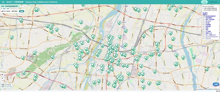 地図ダッシュボード