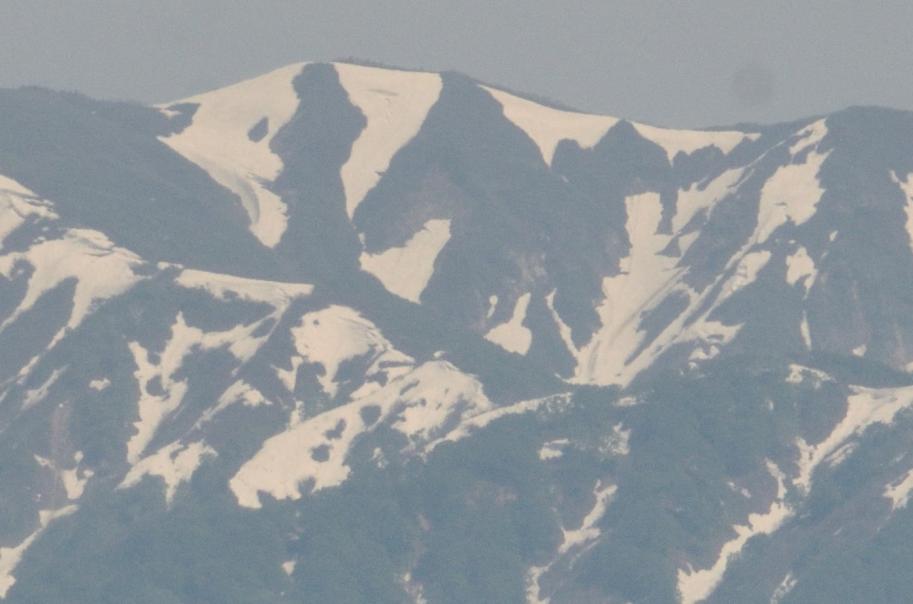 僧ヶ岳の雪形の変遷4