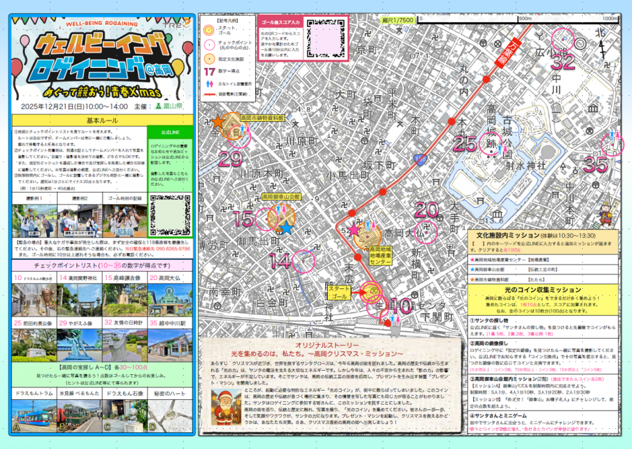 ウェルビーイング・ロゲイニング地図