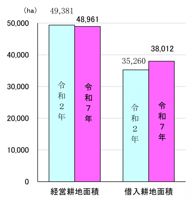 図3経営耕地面積