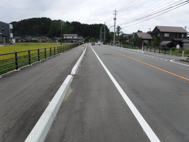 部分開通した国道415号（大野地内）